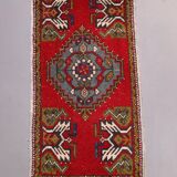 Small Vintage Turkish Rug 101x55 cm, Short Runner, Tribal, Shabby Chic