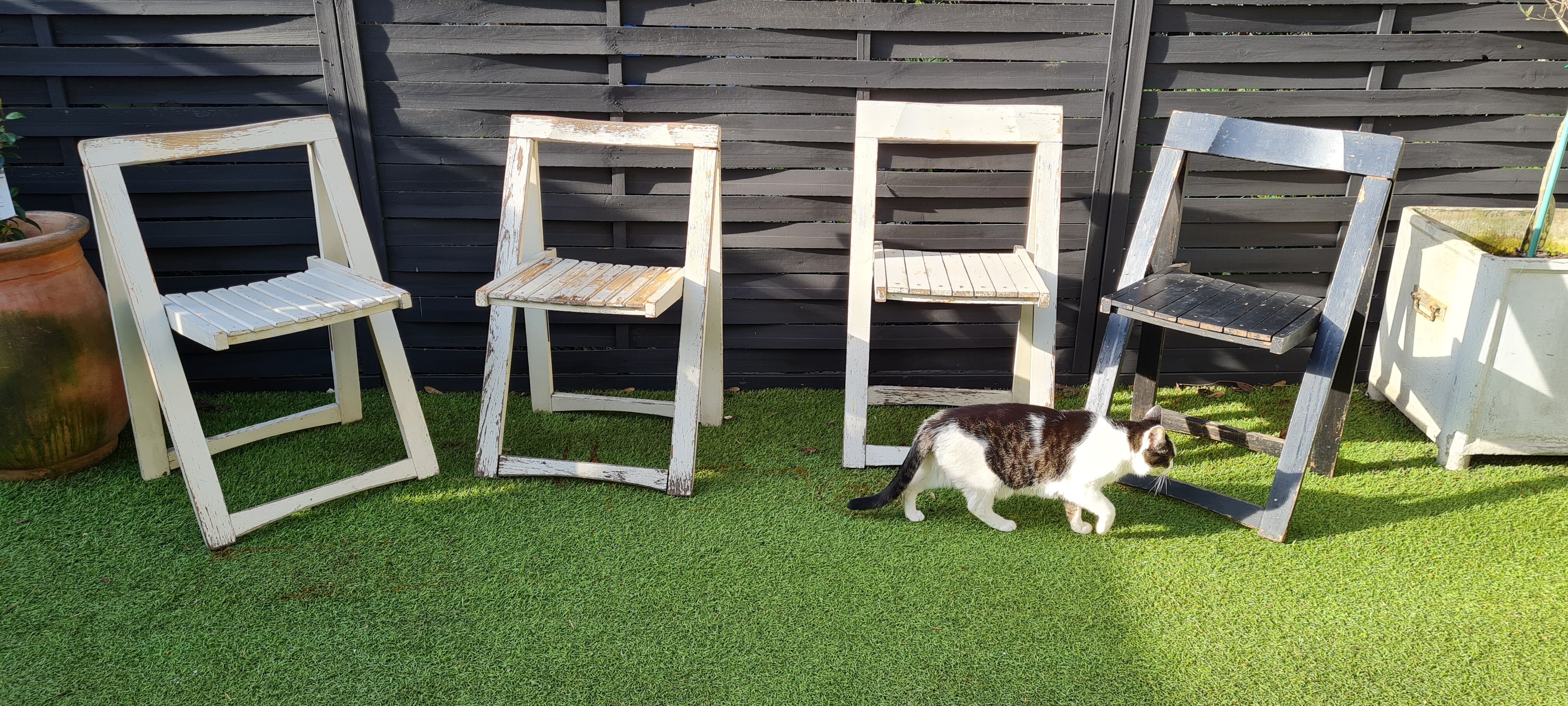 Chaises pliantes italiennes