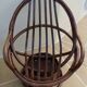 2 chic rattan armchairs in a completely restored style without cushions - Excelle