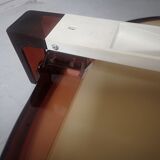 Oval swivel wall mirror design Allibert, 1970