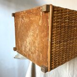 Rattan bread hutch