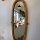 Miroir ovale en bois 118 x 42 cm
