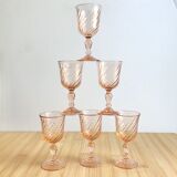 6 Rosaline 70's port glasses