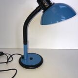 Lampe de bureau bleue et noire