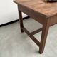 Antique work table in solid cherry and acacia