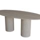 Calypso Oval Dining Table - Natural Travertine