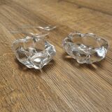 Crystal salt cellars Daum France