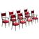 High-back dining chairs by Aldo Tura, Italy, 1962