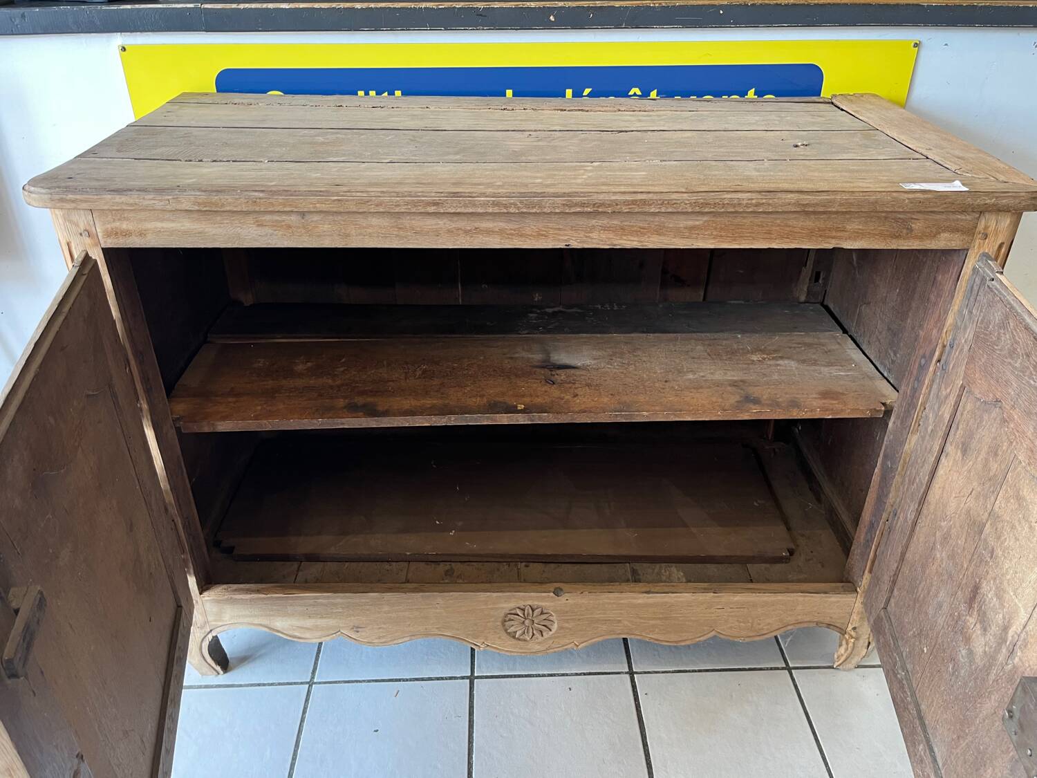 Oak airbrushed sideboard