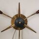 Brass Sputnik ceiling or wall light