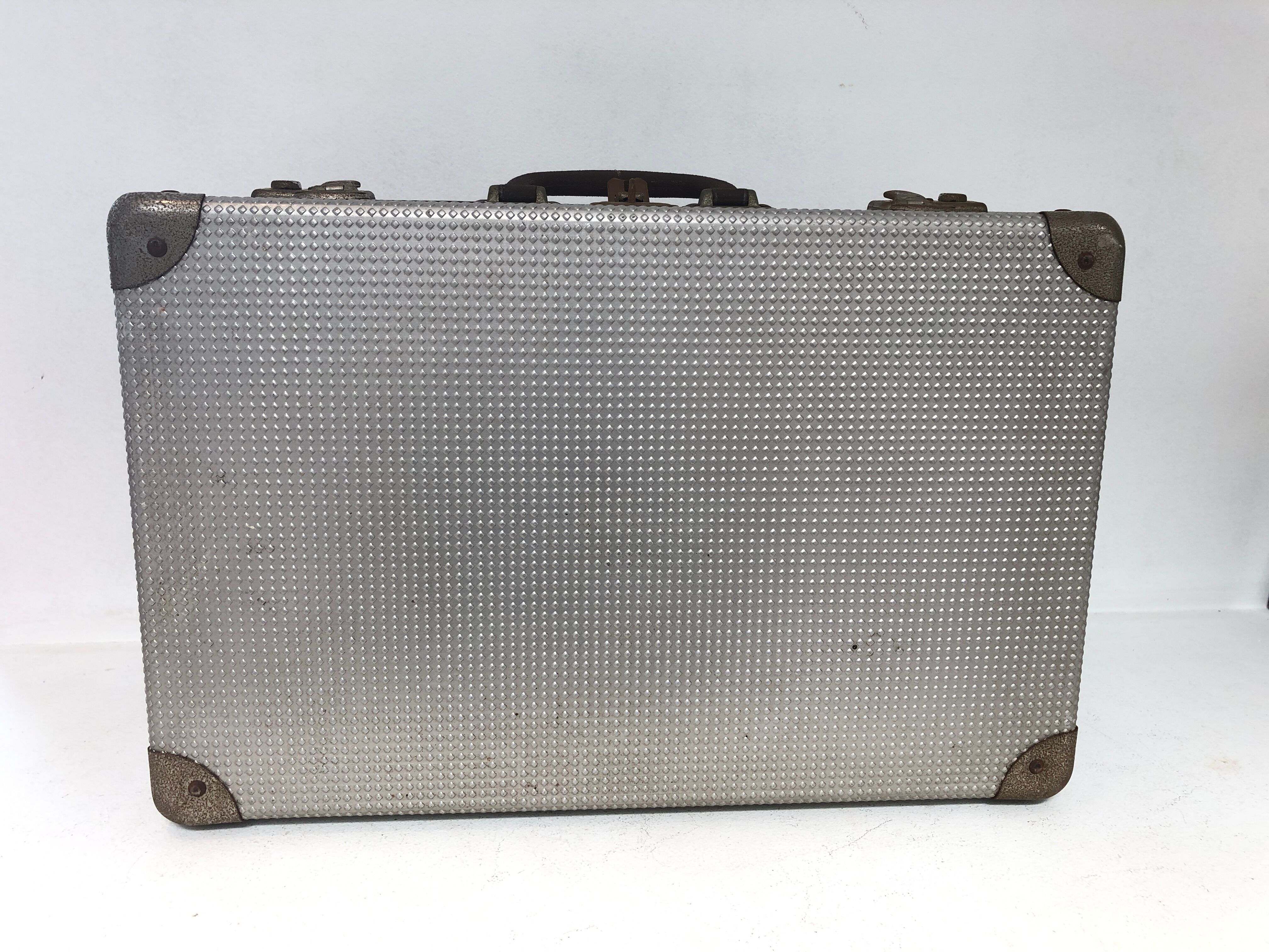 Vintage aluminum suitcase, 1960