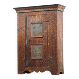 Rustic Farmhouse Folk Art Painted Bridal Wardrobe 1759