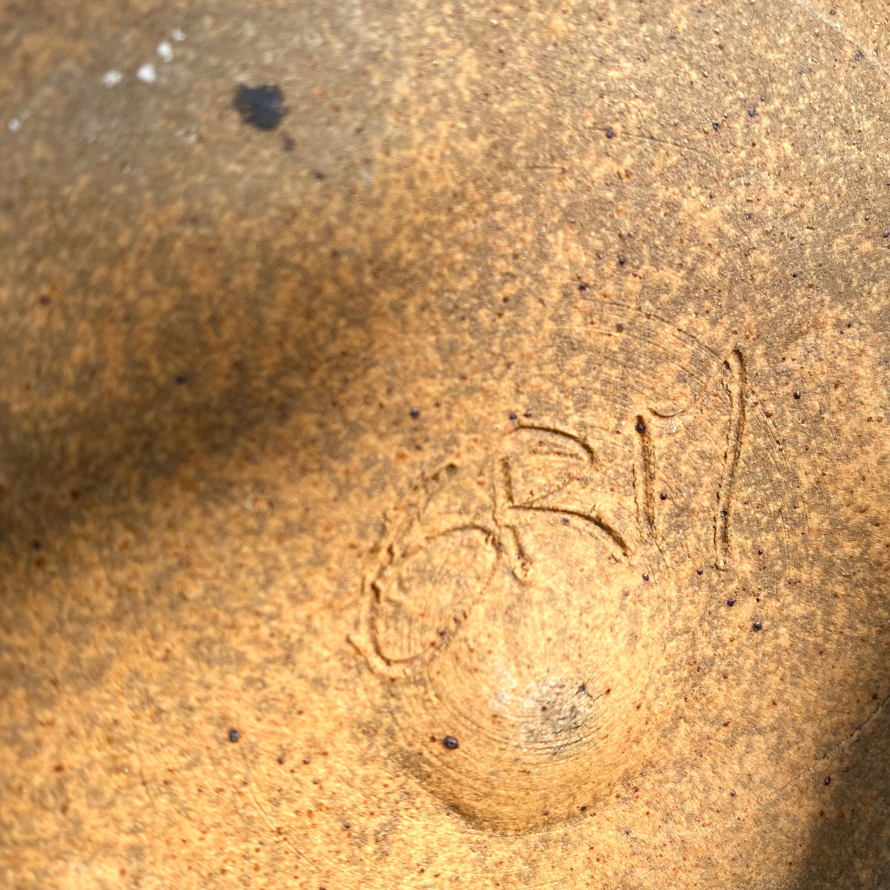 Pique fleur en grès vintage