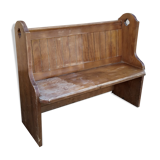 Banc d église en bois