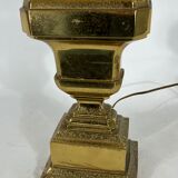 Vintage Large Italian Solid Brass table lamp from 50s