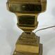 Vintage Large Italian Solid Brass table lamp from 50s