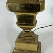 Lampe de table italienne en laiton massif des années 50