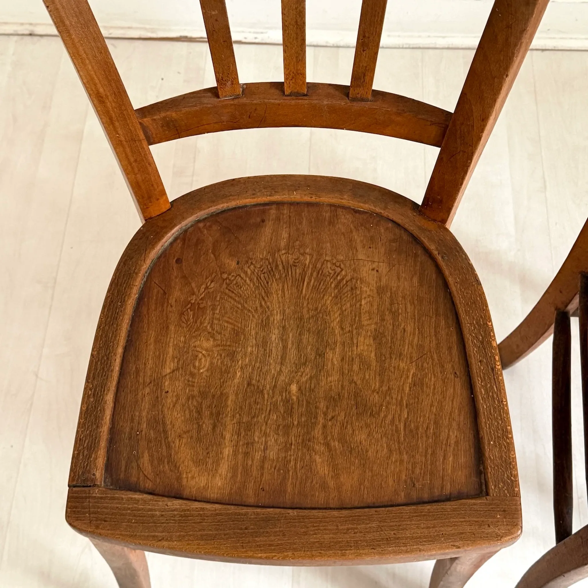 Pair of vintage Thonet style chairs