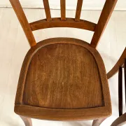 Pair of vintage Thonet style chairs