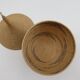Set of 5 vintage tutsi rwanda rattan decorative lidded pots 1970s