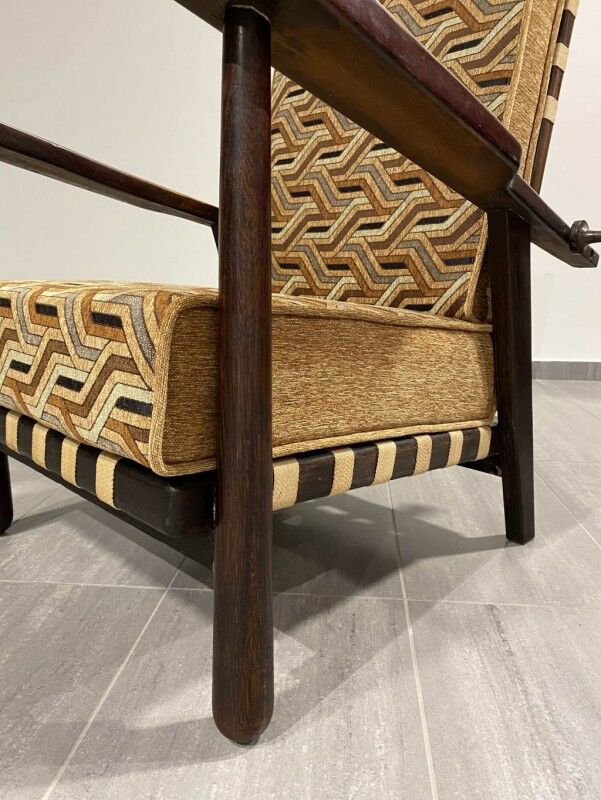 Adjustable armchair by Jan Vanek for Krásná Jizba 1940s
