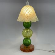 Lampe de table italienne en verre de murano faite à la main