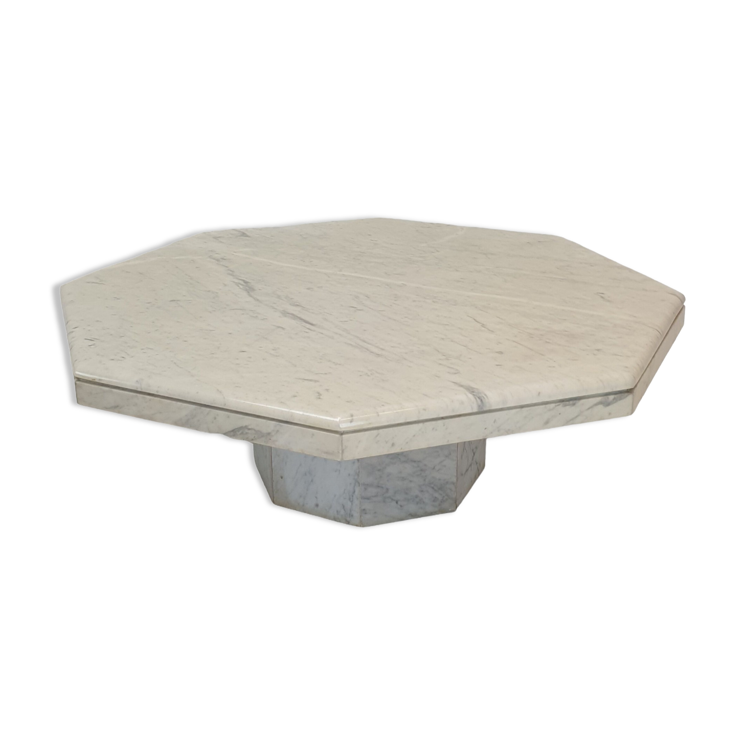 Italian Marble Octagon Coffee Table, 1980's