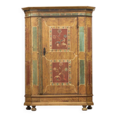 Painted folk art bridal cupboard 1764