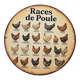 Décoration murale thème poules