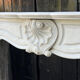 Napoleon III fireplace in white Carrara marble, circa 1880.