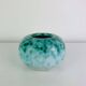 Art Deco ceramic vase Elchinger, speckled green