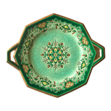 Cake dish Longwy Chevreuse enamels MP Chevallier