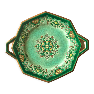 Cake dish Longwy Chevreuse enamels MP Chevallier