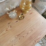 Small table, desk and its patinated chair