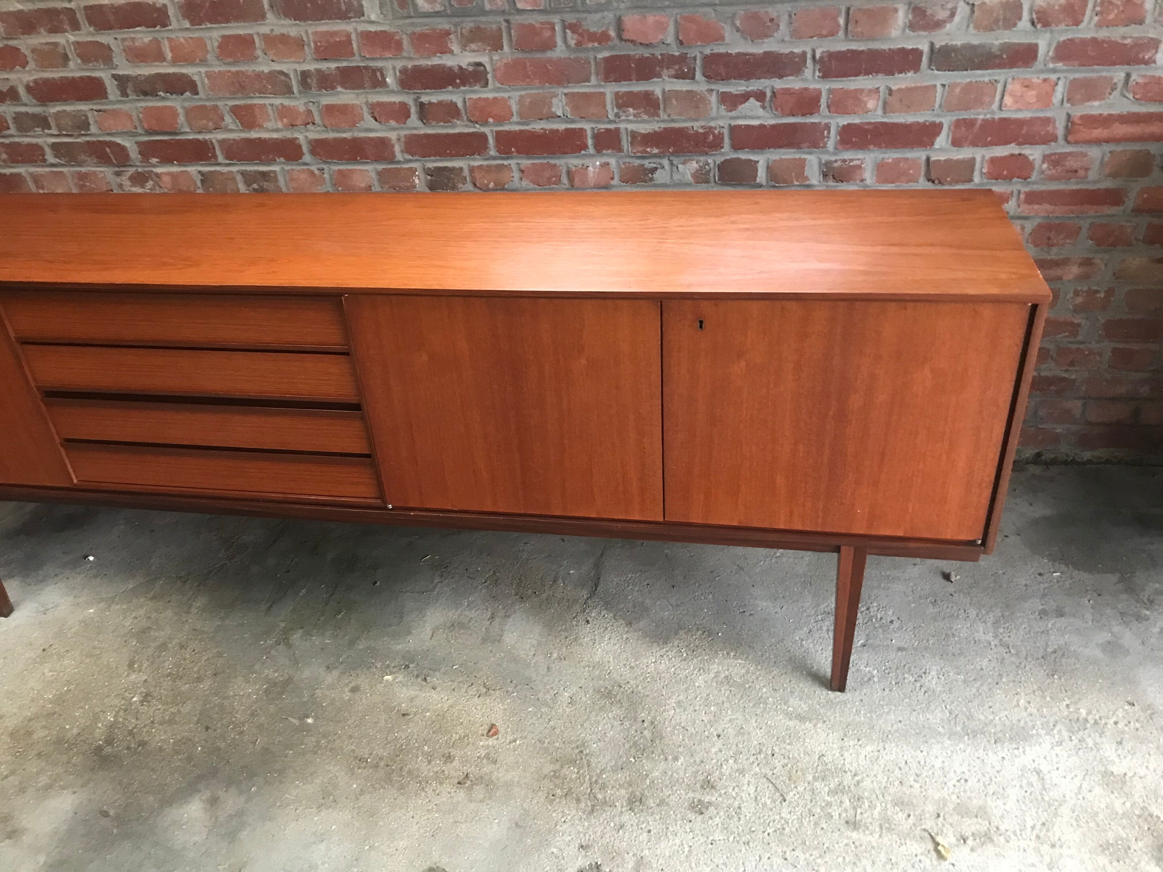 Scandinavian teak sideboard design 1960