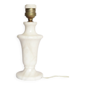 White alabaster lamp base