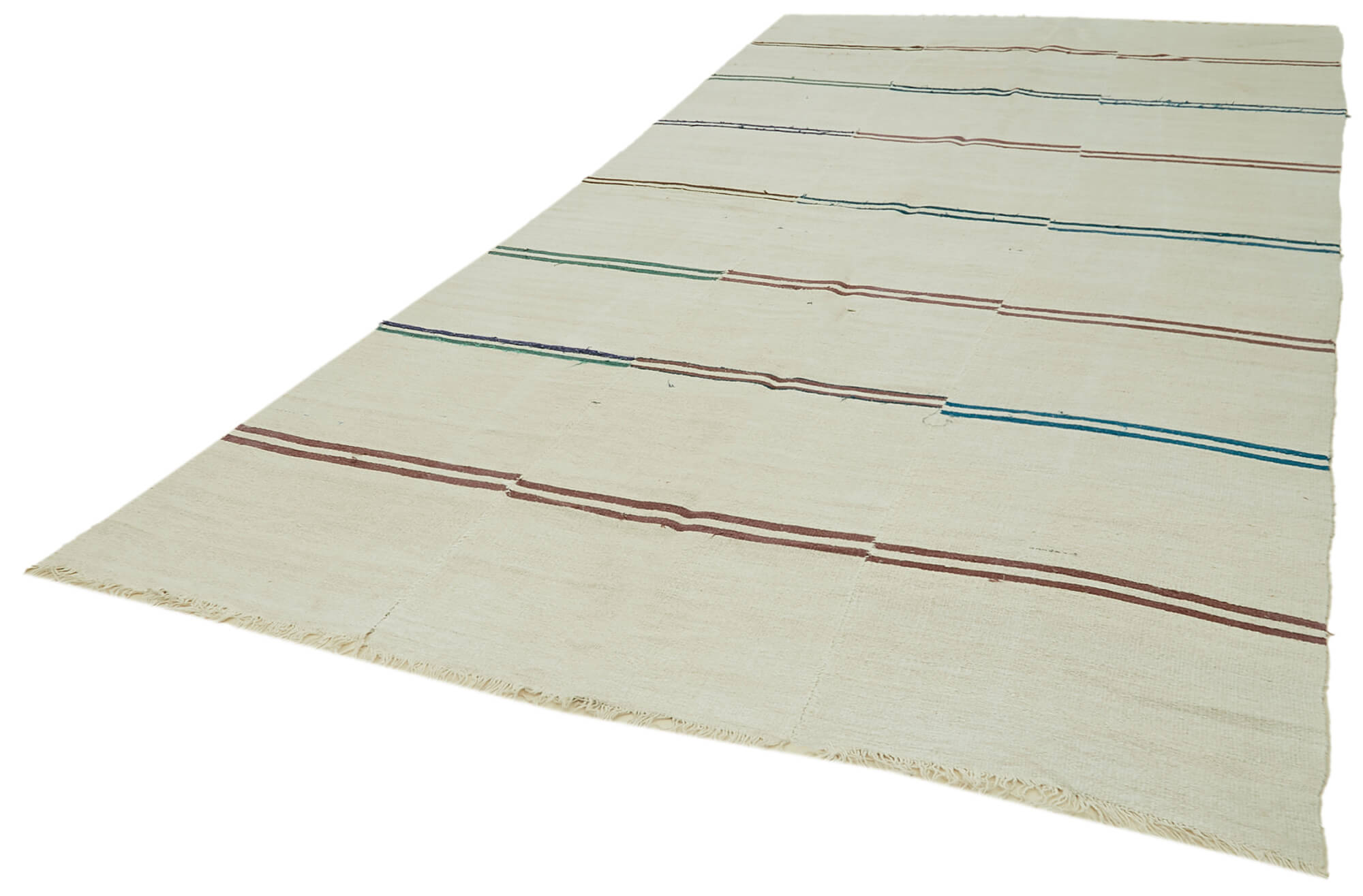 Handmade oriental kilim rug 1980, 206 cm x 410 cm