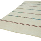 Handmade oriental kilim rug 1980, 206 cm x 410 cm