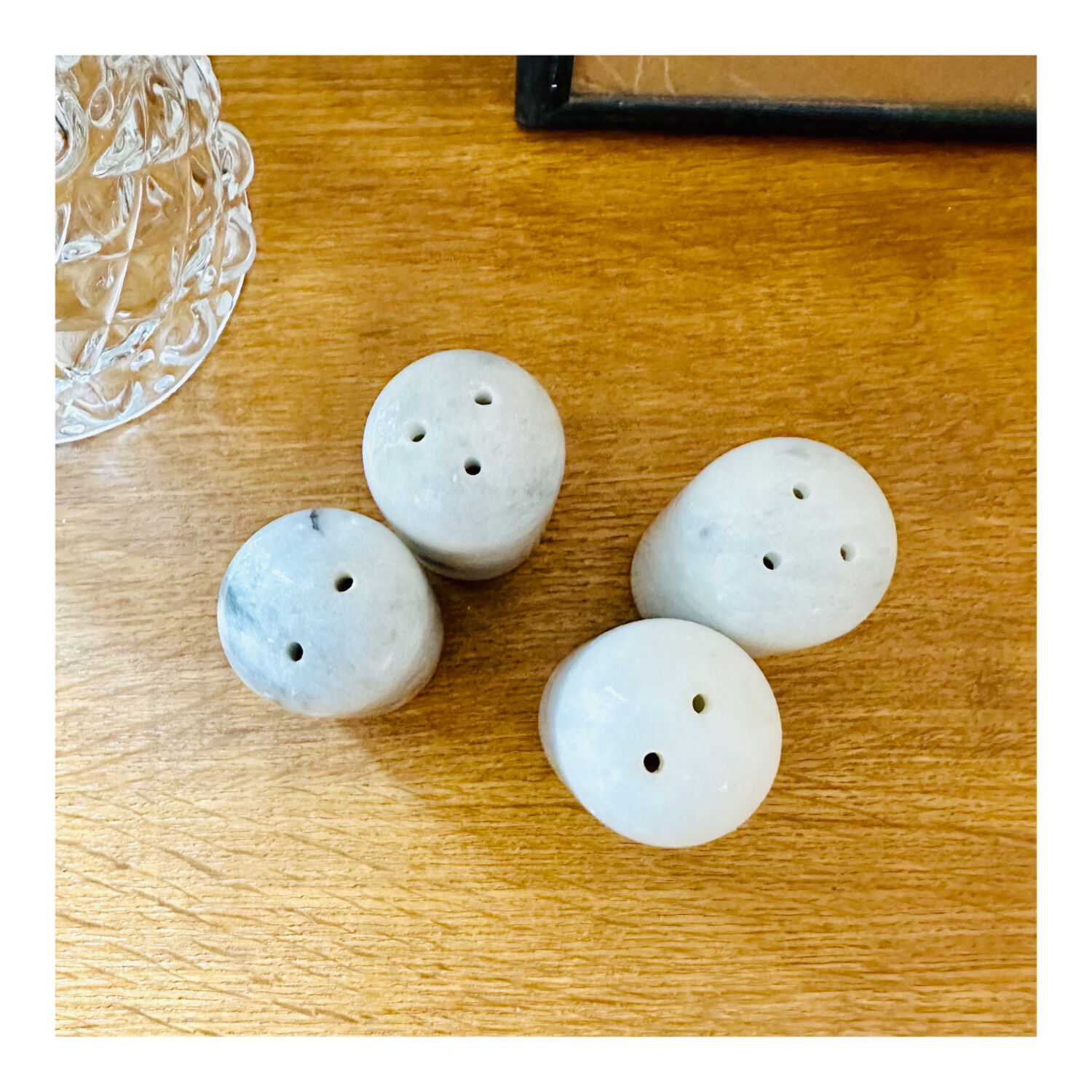 Marble salt and pepper shaker