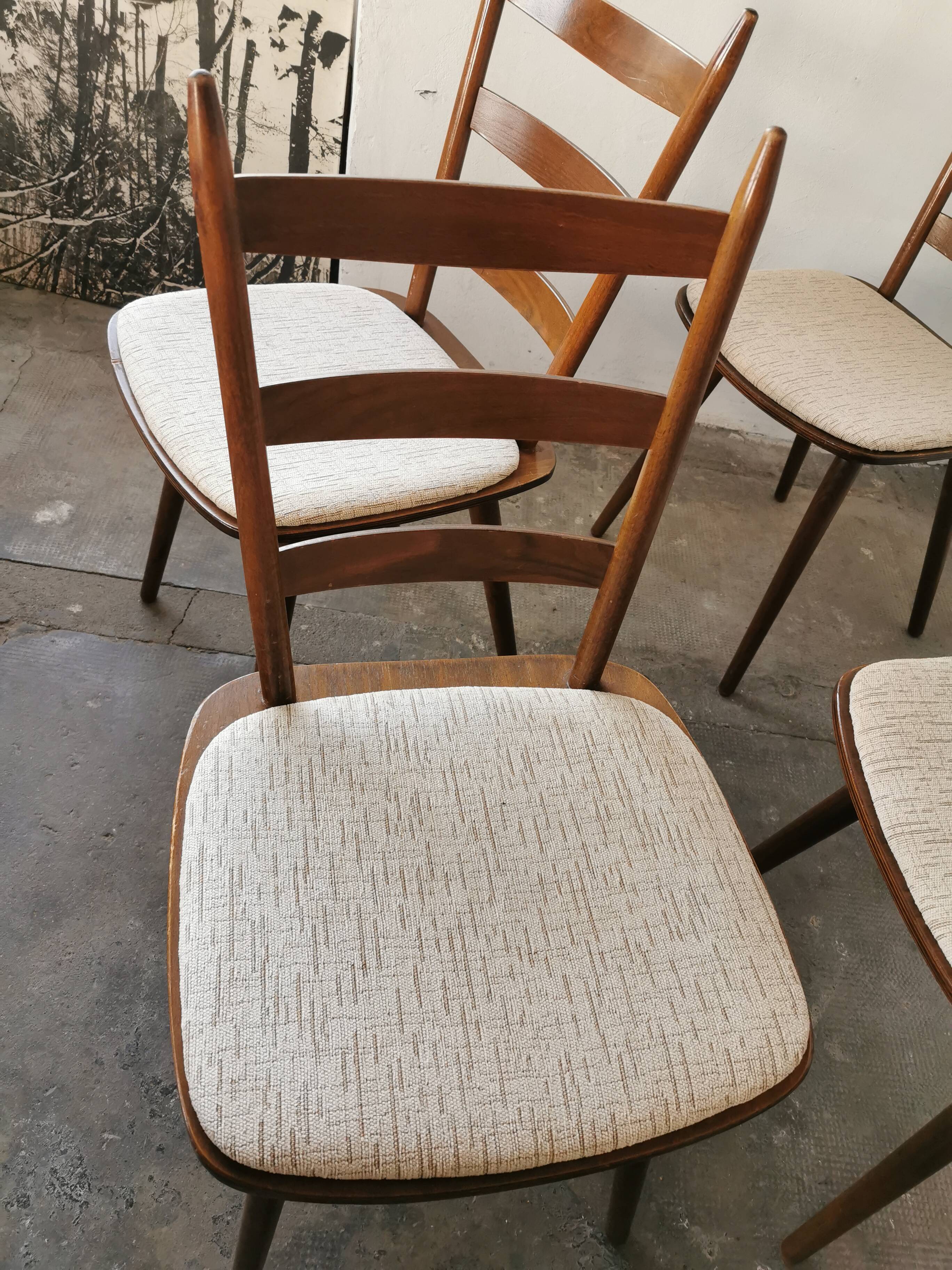 Set de 6 chaises bistrots Hiller, vers 1960