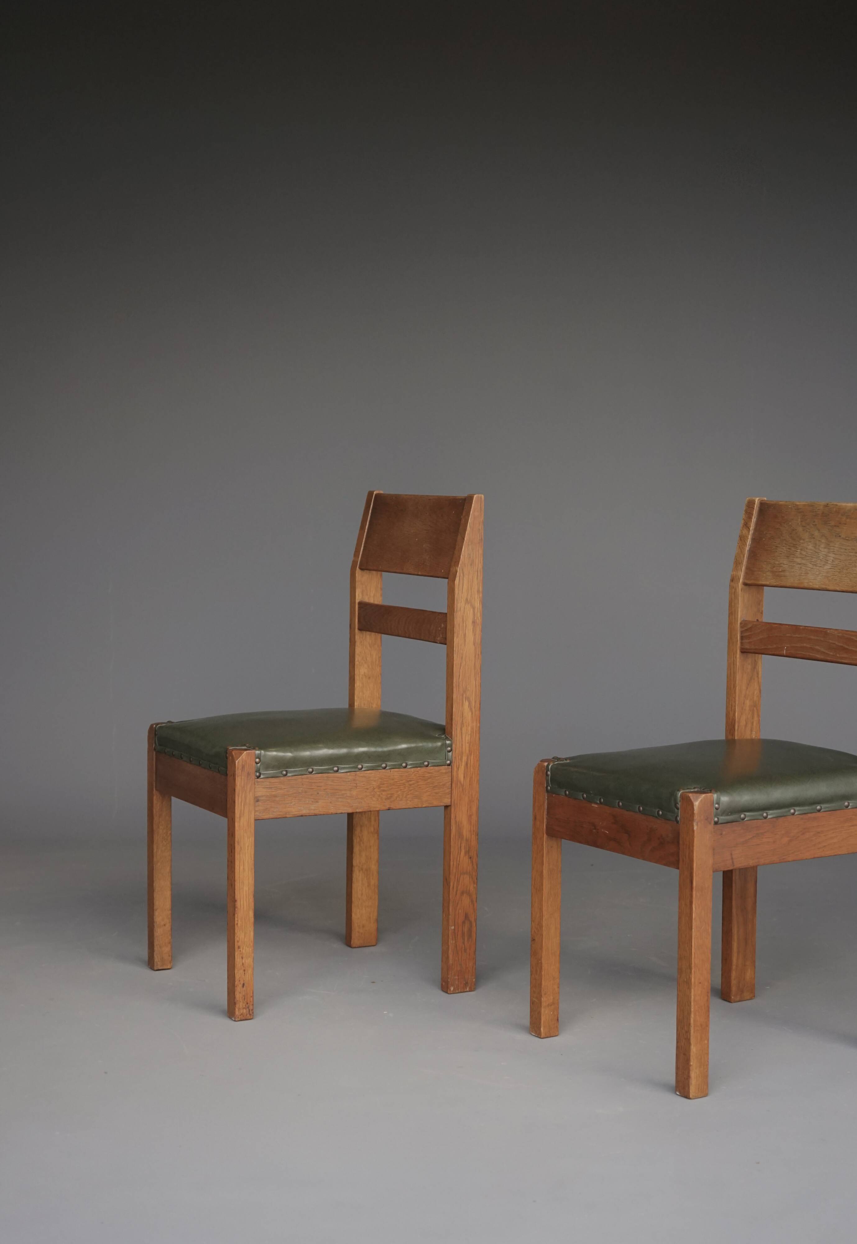 Modernist Side Chairs by Piet Klaarhamer, 1917, Set of 2