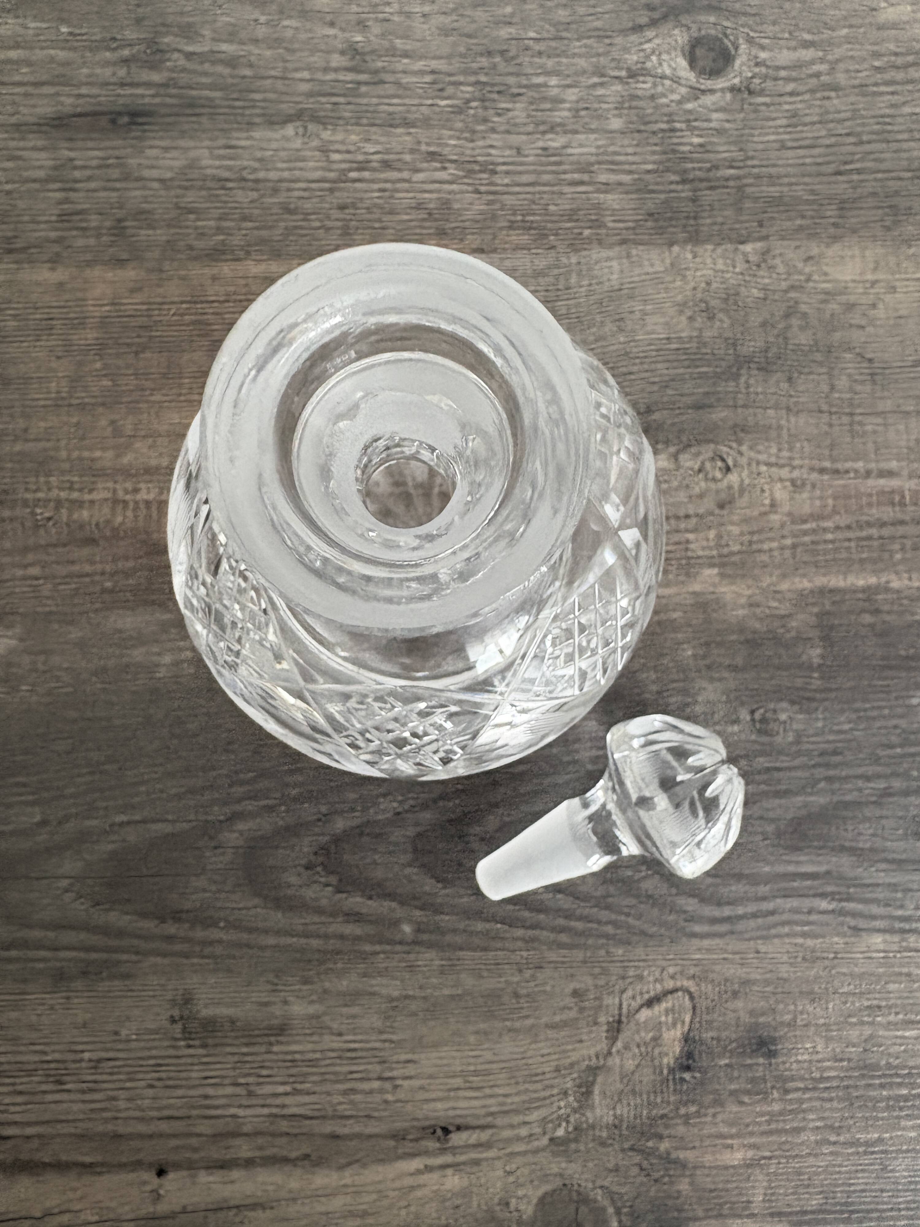 Antique cut crystal carafe