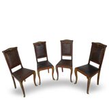 Italian art deco dining chairs 1920s