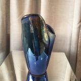 Vase in gres flame of rambervillers contemporary form