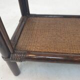 Italian Bamboo and Rattan Coffee Table, 1980s