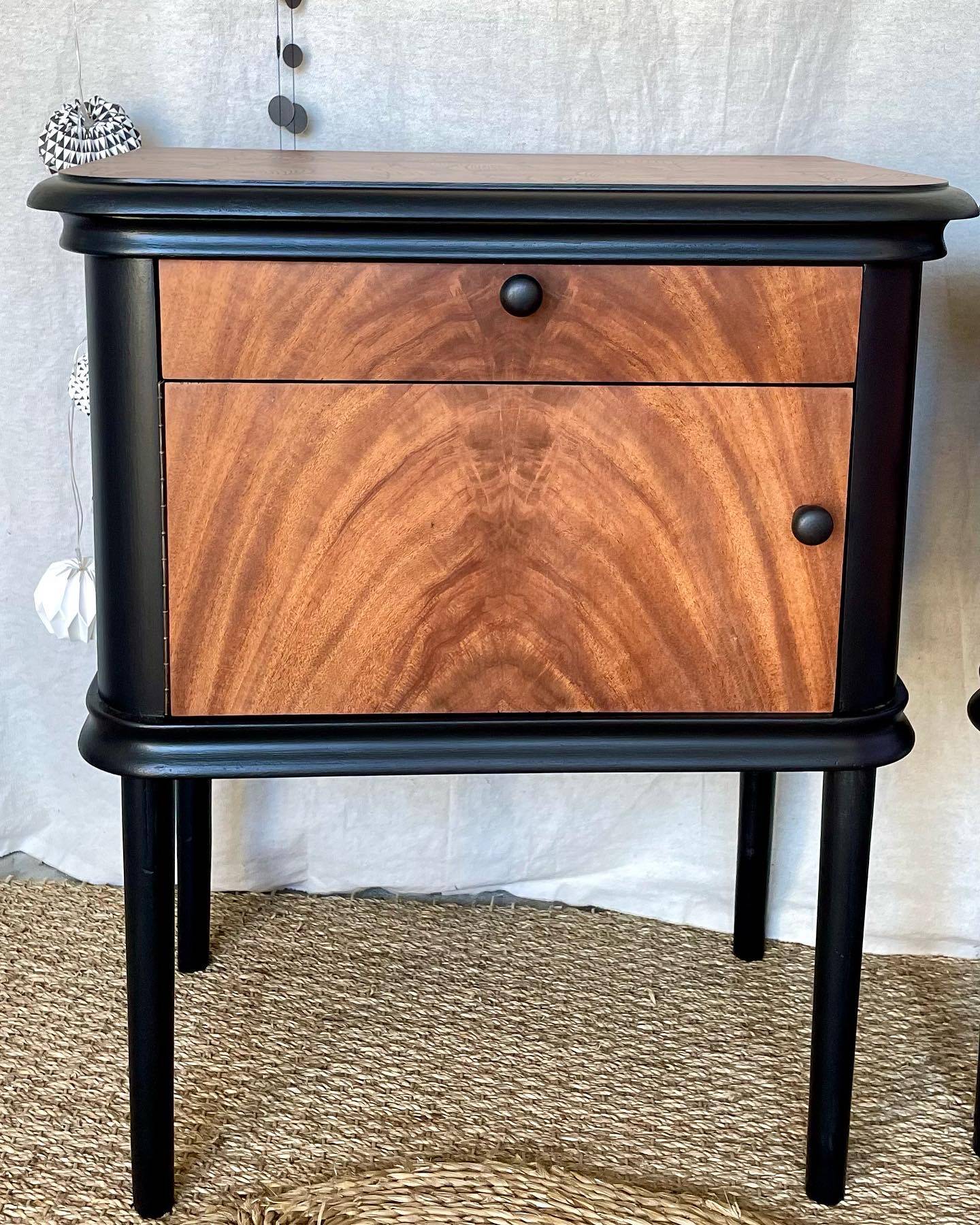 Large pair of bedside tables