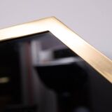 Octagonal Mirror frame in brass 1970s