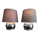 Pair of chrome lamps 1970