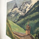 Oil painting landscape mountain 1947