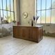 1950s oak office counter